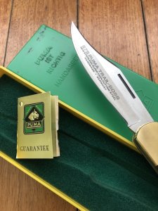 Puma Knife: Puma 1974 Trail Boss/Emperor 975 Folding Knife with Jacaranda Handle Original Box and matching Warranty
