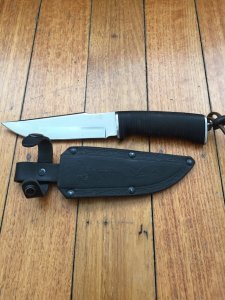 Kizlyar Knife: Kizlyar SH5 Beautiful Crafted Russian Plain Blade Hand Made Knife #1114