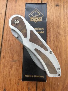 Puma Knife: Puma 2005 Naris Brushed Aluminium Tactical Folding Lock Knife