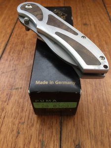 Puma Knife: Puma Naris Brushed Aluminium Tactical Folding Lock Knife