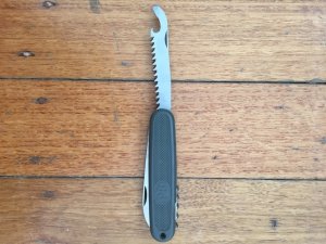 P.Beretta Folding Pen Knife with Saw Blade and Cork Screw.