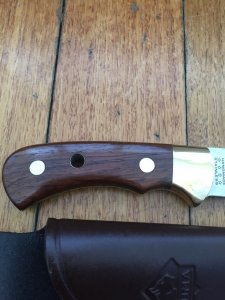 Puma Knife: Puma 1987 4 Star Fixed Blade Nicker Knife with Rosewood Handle 43782