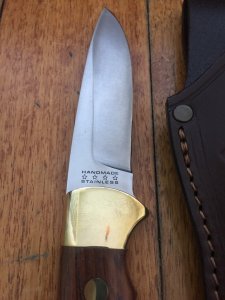 Puma Knife: Puma 1987 4 Star Fixed Blade Nicker Knife with Rosewood Handle 43782