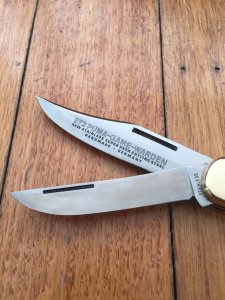 Puma Rare Model 972 Game Warden 1974 Twin Blade Folding Lock Knife Serial # 55472
