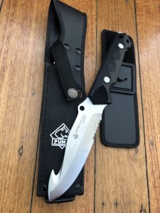 Puma Knife: Puma Rare 132001 2002 Huntac Tactical Survival Knife with Gut Hook