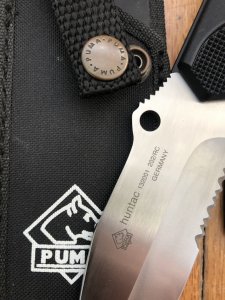 Puma Knife: Puma Rare 132001 2002 Huntac Tactical Survival Knife with Gut Hook