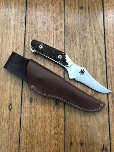 Puma Knife: Puma Buddy 2001 'Laser Cutout' with Stag Handle