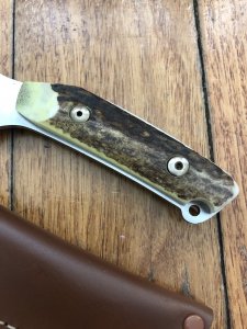 Puma Knife: Puma Buddy 2001 'Laser Cutout' with Stag Handle