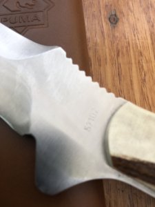 Puma Knife: Puma Rare Original 2001 New Hunter Model 118375 in original sheath #57102.