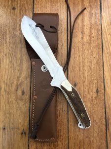 Puma Knife: Puma Rare Original 2001 New Hunter Model 118375 in original sheath #57102.