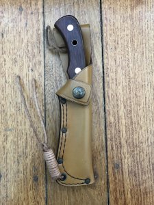 Puma Knife: Puma 1984-91 4 Star Fixed Blade Nicker Knife with Rosewood Handle