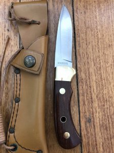 Puma Knife: Puma 1984-91 4 Star Fixed Blade Nicker Knife with Rosewood Handle