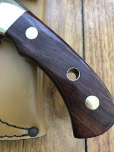 Puma Knife: Puma 1984-91 4 Star Fixed Blade Nicker Knife with Rosewood Handle