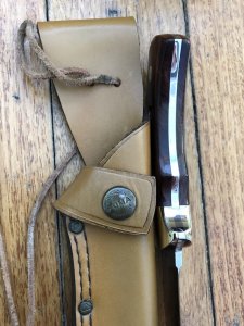 Puma Knife: Puma 1984-91 4 Star Fixed Blade Nicker Knife with Rosewood Handle