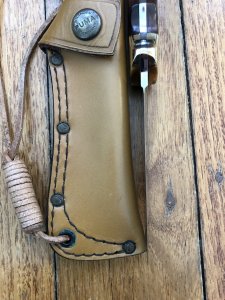 Puma Knife: Puma 1984-91 4 Star Fixed Blade Nicker Knife with Rosewood Handle