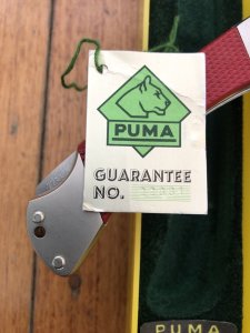 Puma Knife: Puma Rare 1988 model 230868 Angler Knife with original box and warranty