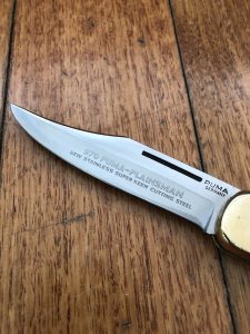 Puma Rare Model 970 Plainsman (Game Warden) 1970 Folding Lock Knife Serial # 11071