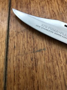 Puma Rare Model 970 Plainsman (Game Warden) 1970 Folding Lock Knife Serial # 11071