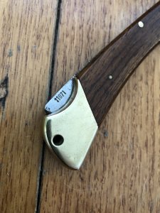 Puma Rare Model 970 Plainsman (Game Warden) 1970 Folding Lock Knife Serial # 11071
