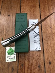 Puma Knife: Puma Rare 1993 Back Packer Folding Knife in original Green Box # 27391