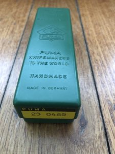 Puma Knife: Puma Rare 1993 Back Packer Folding Knife in original Green Box # 27391