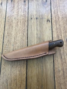 Handmade Skinner from Queensland with Carbon File Blade & Wilga Heart Wood handle