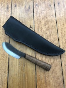 Jeff White USA custom handmade Mini Nessmuk knife with Micarta handle