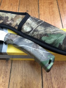 Buck Knife: Buck Mentor Fixed Blade Knife with Camo Handle & Camo Sheath