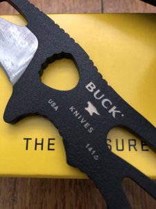 Buck Knife: Buck 141 Large Paklite Skinner in Black