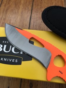 Buck Knife: Buck 141 Large Paklite Skinner in Blaze Orange
