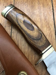 Buck Knife: Buck Rare 192 Vanguard Knife with White Tail Deer Profile Cutout