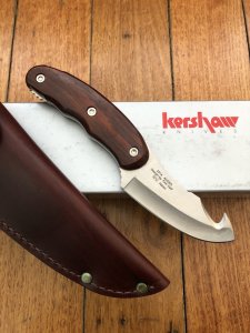 Kershaw Knife: Kershaw Tom Veff Majesty Guthook Knife with Cocobolo Handle