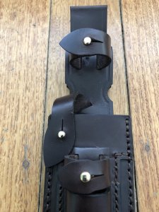 Puma Knife Sheath: Puma Original current model Waidbesteck Dark Brown Leather Knife Sheath