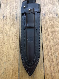 Puma Knife Sheath: Puma Original current model Waidbesteck Dark Brown Leather Knife Sheath