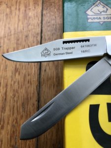 Puma SGB Knife: Puma SGB Trapper Twin Blade Knife with Jacaranda Handle