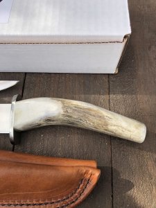 Silver Stag Crown Series Guide Two Knife Combo with Stag Antler Handle