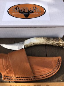 Silver Stag Tool Steel Series Gamer Skinner Stag Antler Handle