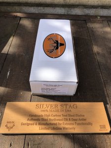 Silver Stag Tool Steel Series Skinner Stag Antler Handle