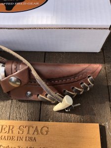Silver Stag Tool Steel Series Skinner Stag Antler Handle