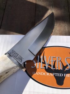 Silver Stag Crown Series Field Pro Knife with Stag Antler Handle