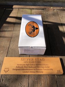 Silver Stag Slab Series Shires Slayer Skinner Stag Antler Handle