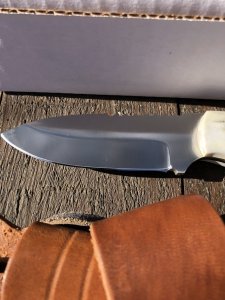 Silver Stag Slab Series Shires Slayer Skinner Stag Antler Handle