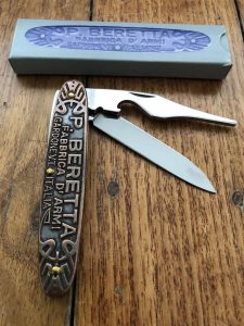 P.Beretta Folding Pen Knife with Bottle Opener.