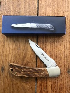 P.Beretta Chequered Folding Lock Knife