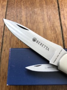 P.Beretta Chequered Folding Lock Knife