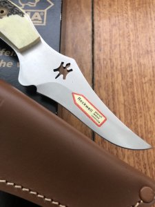 Puma Knife: Puma Buddy 'Laser Cutout' with Stag Handle and original Box