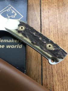 Puma Knife: Puma Buddy 'Laser Cutout' with Stag Handle and original Box