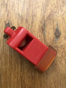 Whistle: Roys Commander Red Whistle with Pea