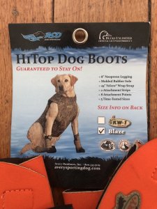 Avery HiTop Dog Boots in Blaze Orange Size M