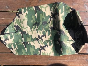 3mm Neoprene Army Camo Dog Vest - L